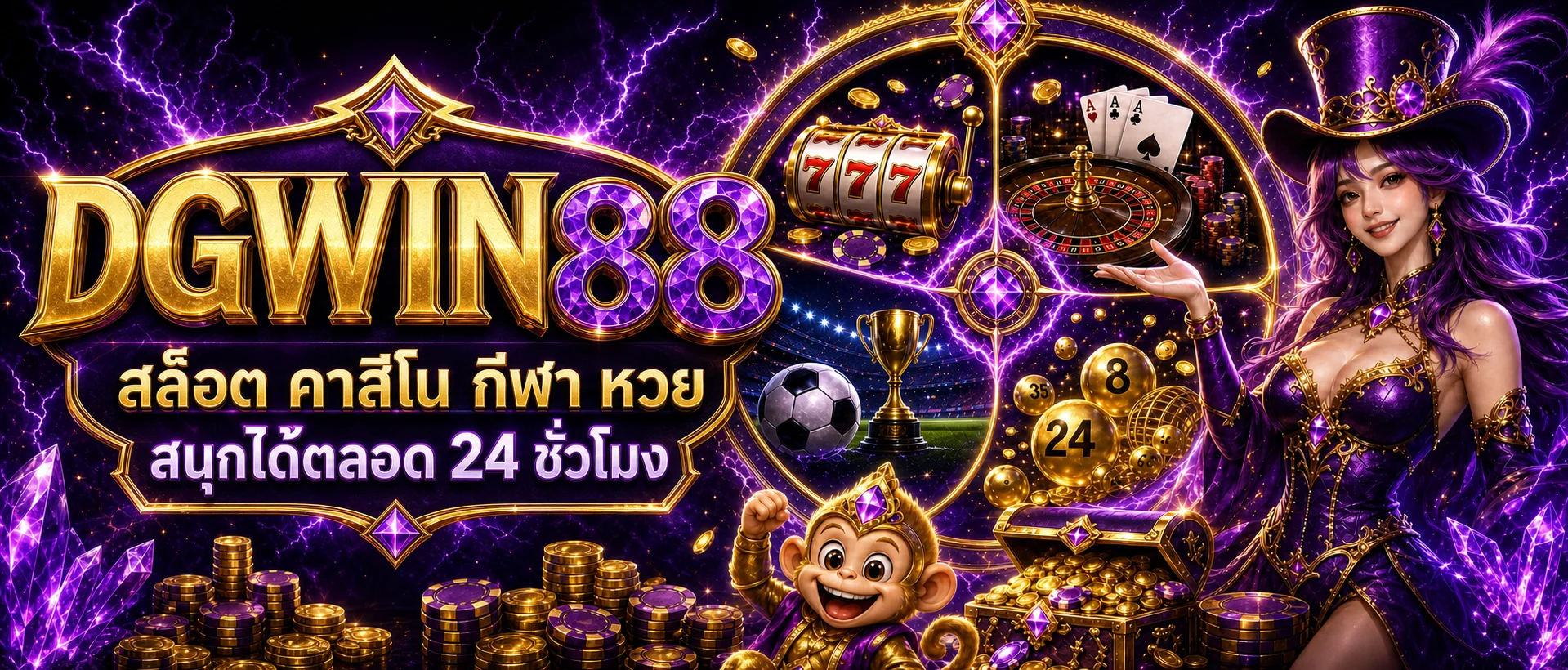 DGWIN88 รวมสล็อต คาสิโน กีฬา และหวย